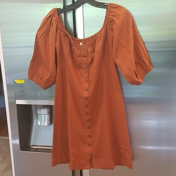 💕SPELL & THE GYPSY💕 Rani Mini Dress ~ Copper Medium M NWT - Picture 12 of 16
